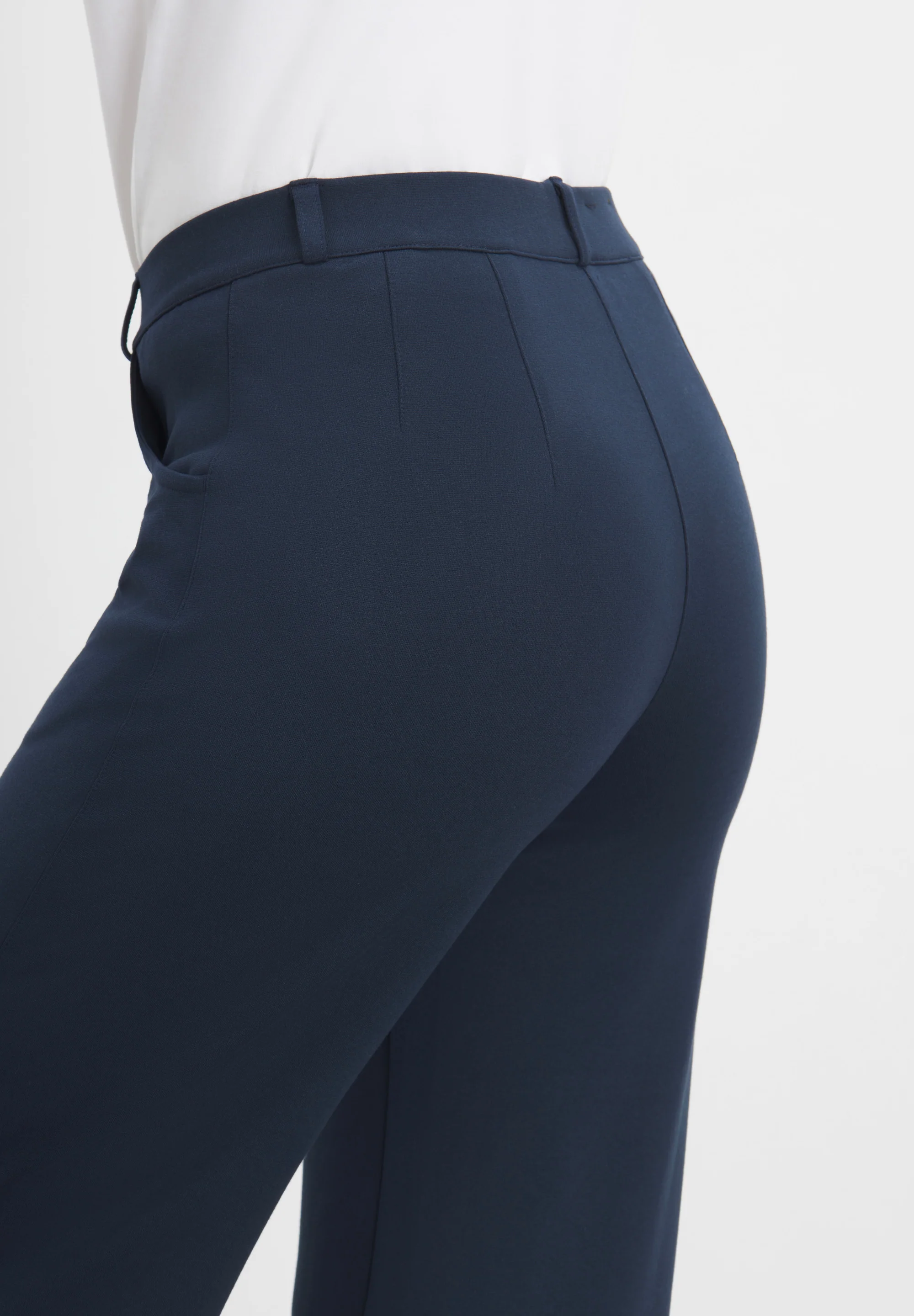 Donna Loose Jersey - Short Length - Navy brushed - Image 3
