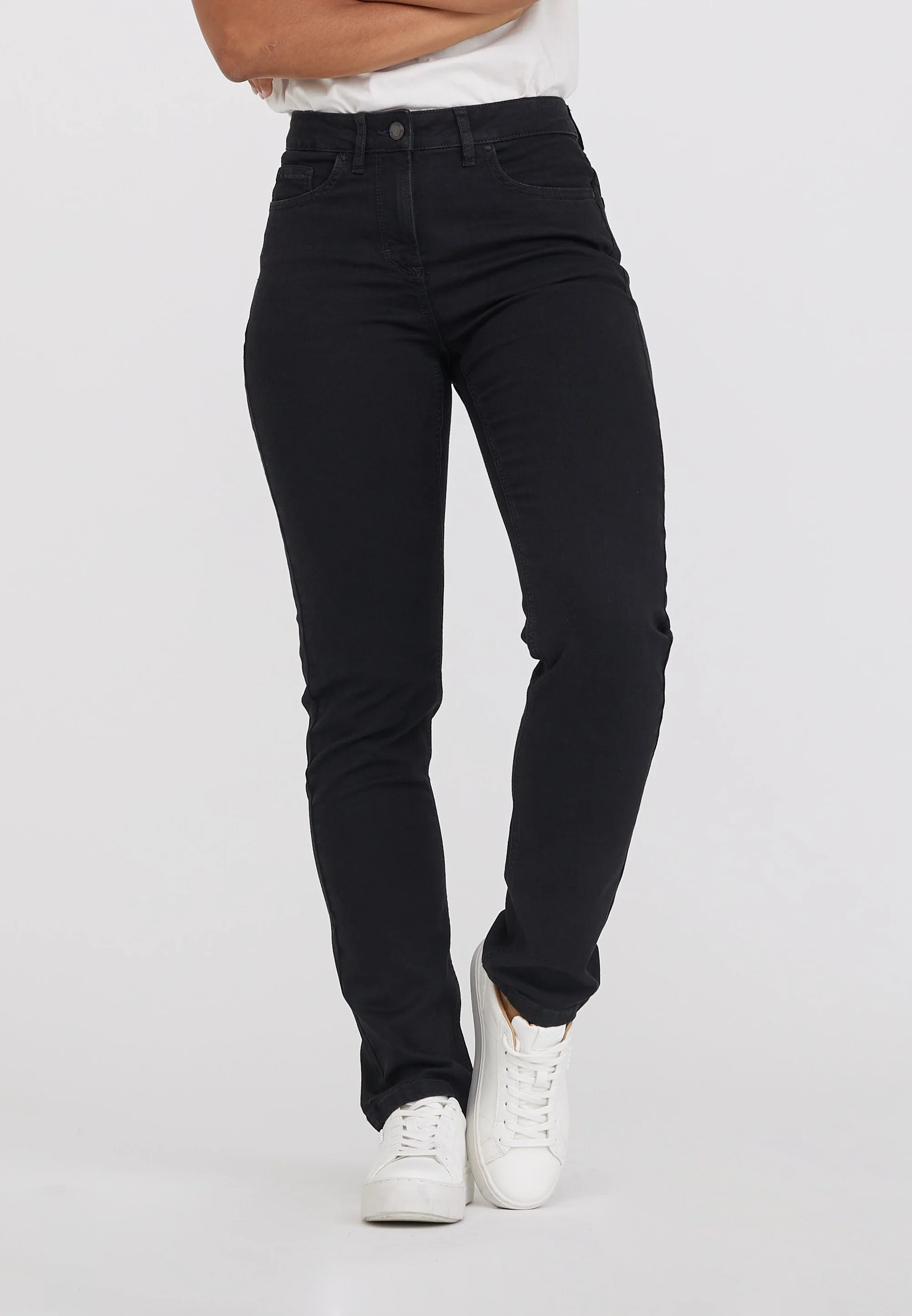 Charlotte Regular - Medium Length - Ecolabel - Washed Black Denim - Image 7
