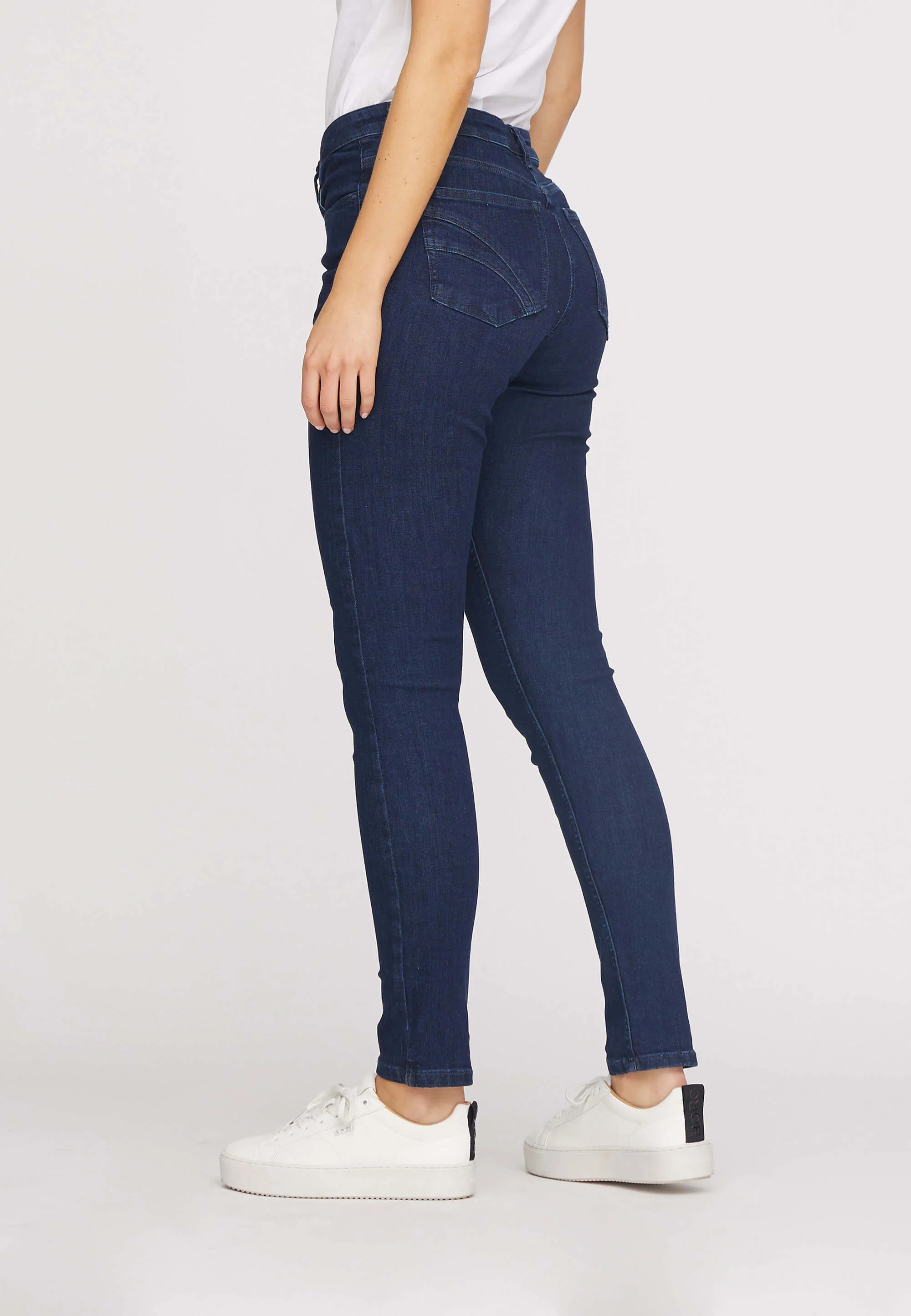 Laura Slim - Medium Length - Ecolabel - Dark Blue Denim - Image 4
