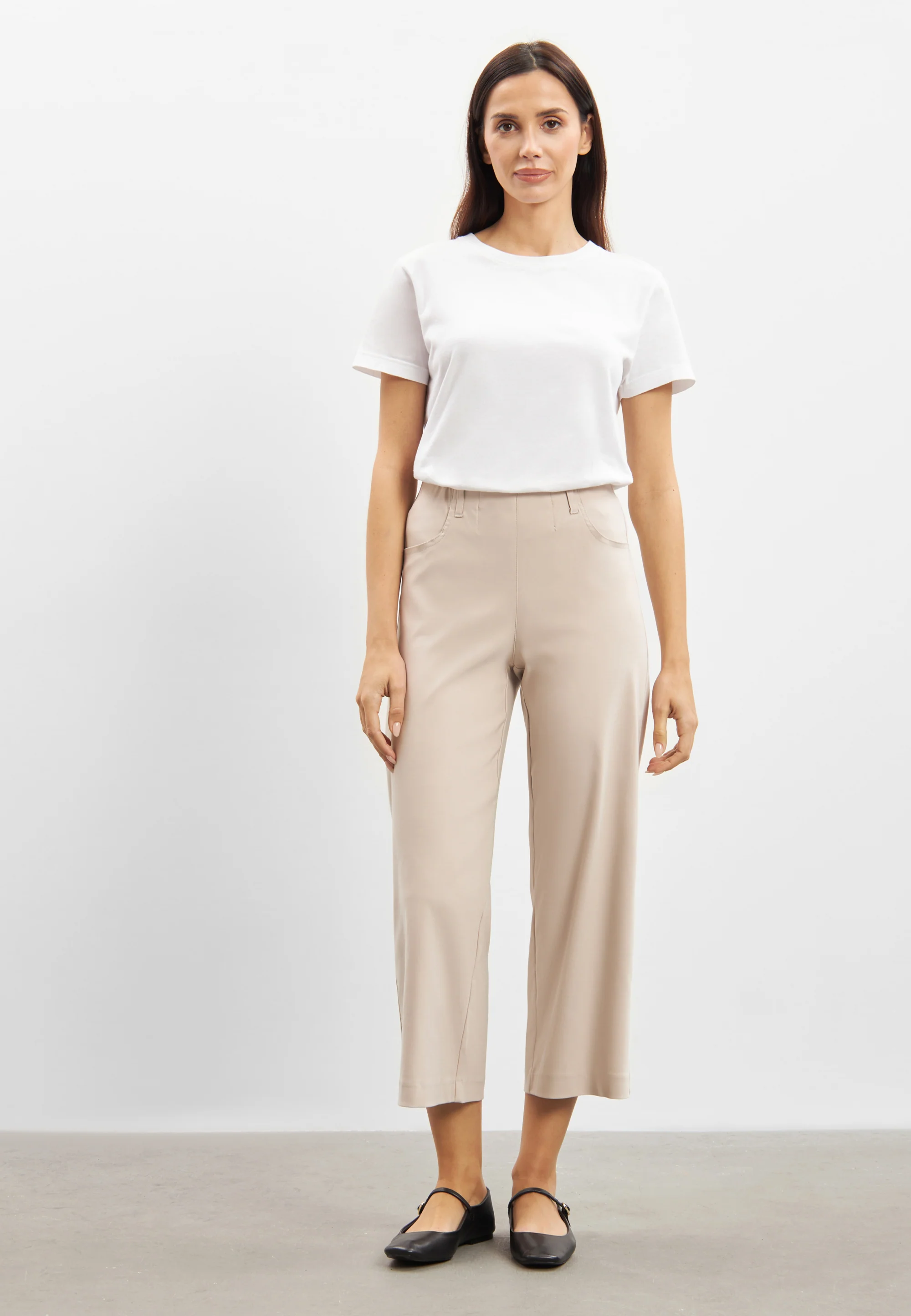Donna Loose - Cropped - Grey Sand