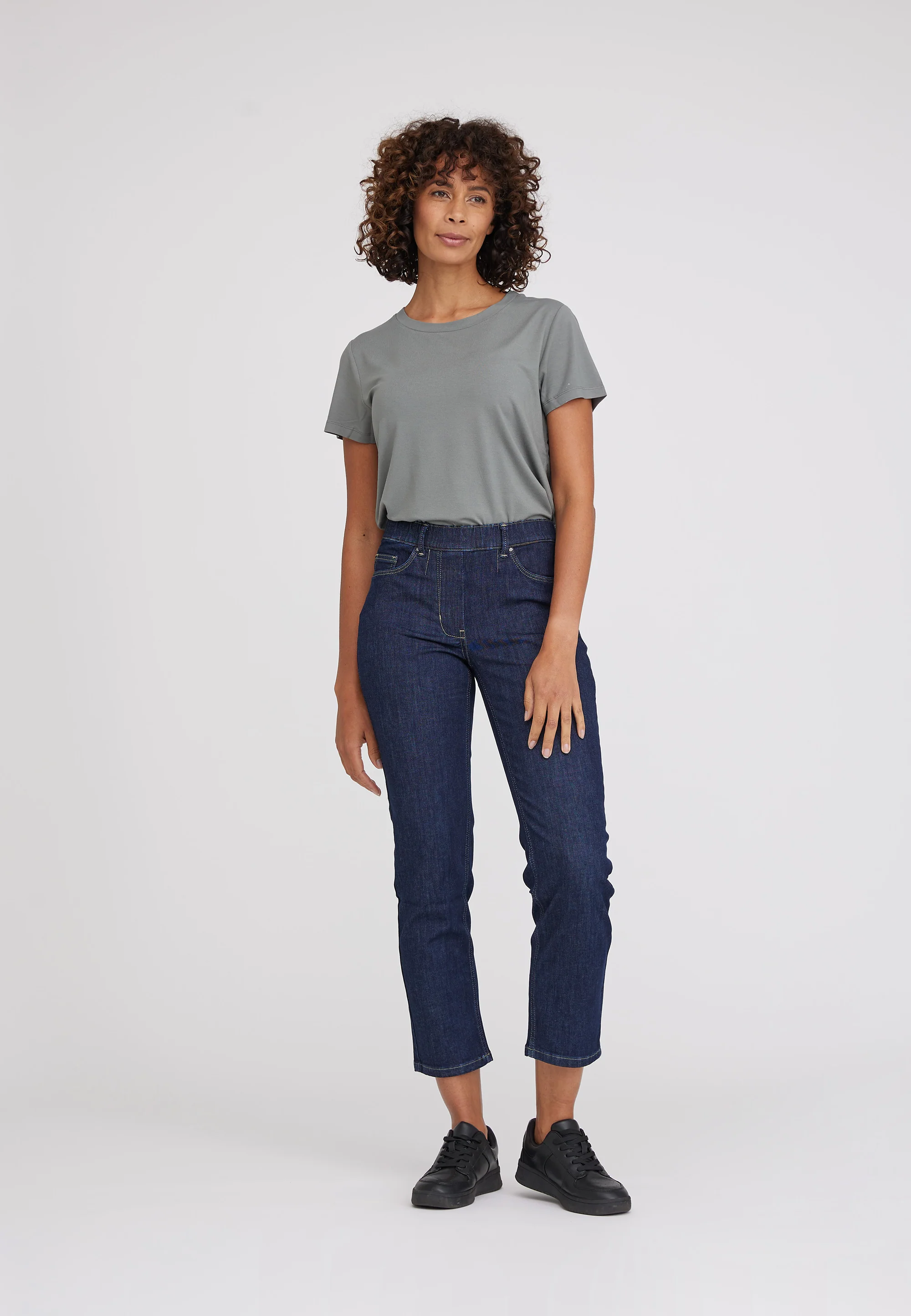 Hannah Regular - Extra Short Length - Dark Blue Denim - Image 3