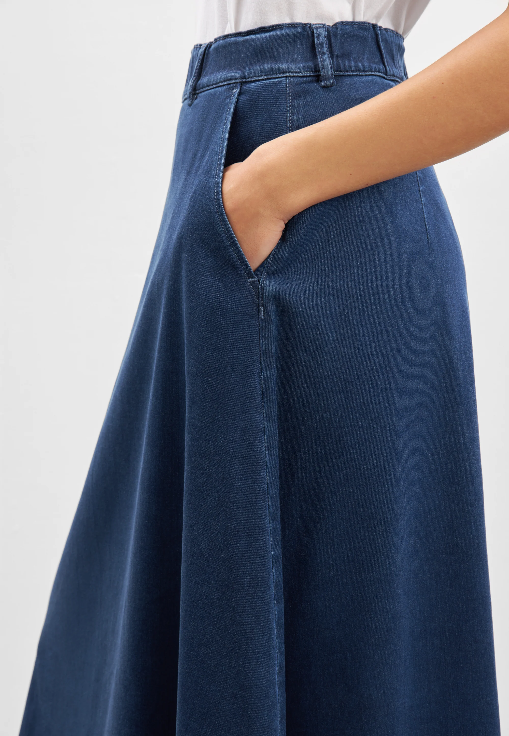 Asta Skirt - 80 cm - Medium Blue Denim - Image 4