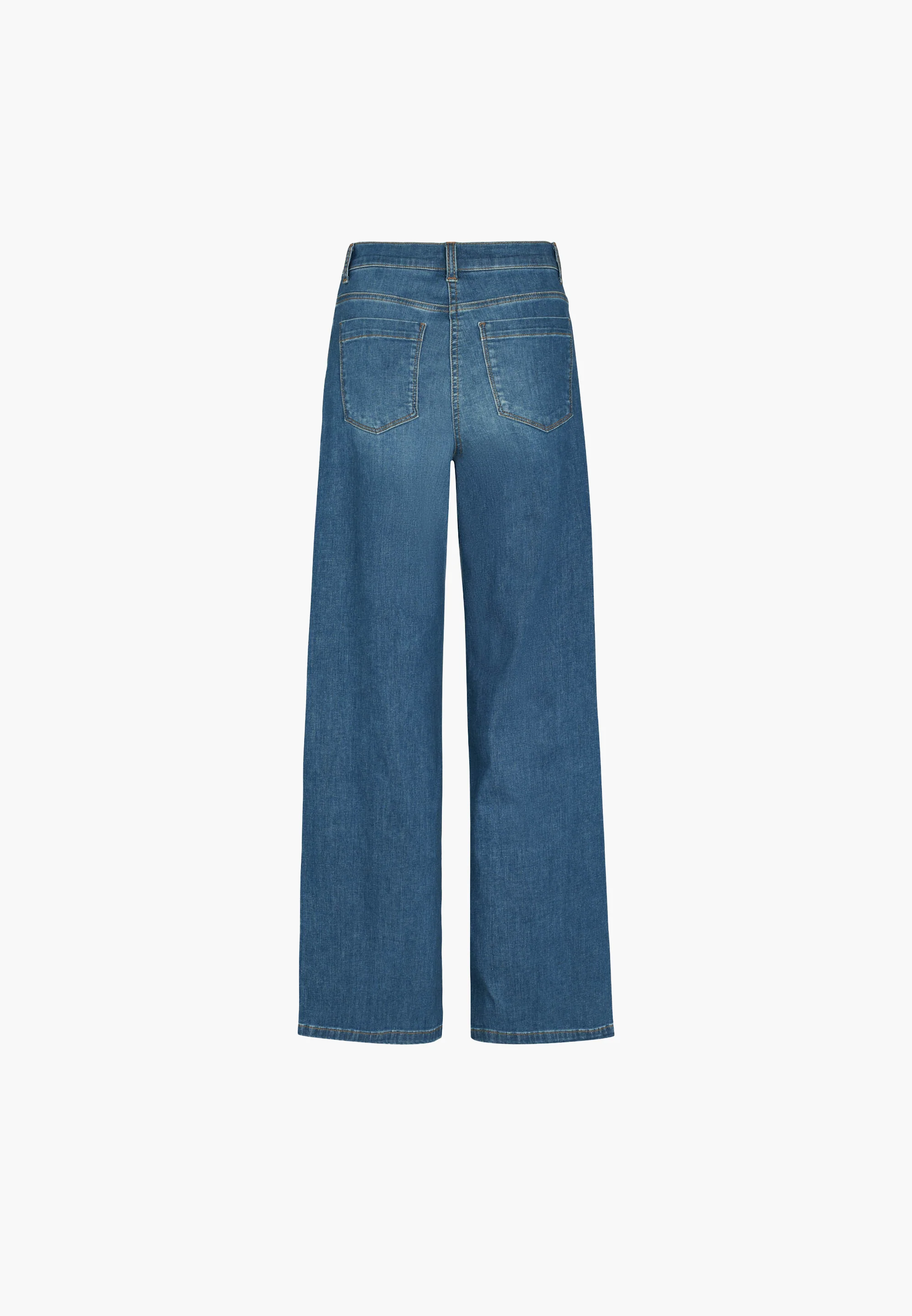 Carol Loose - Medium Length - Washed Blue Denim - Image 5