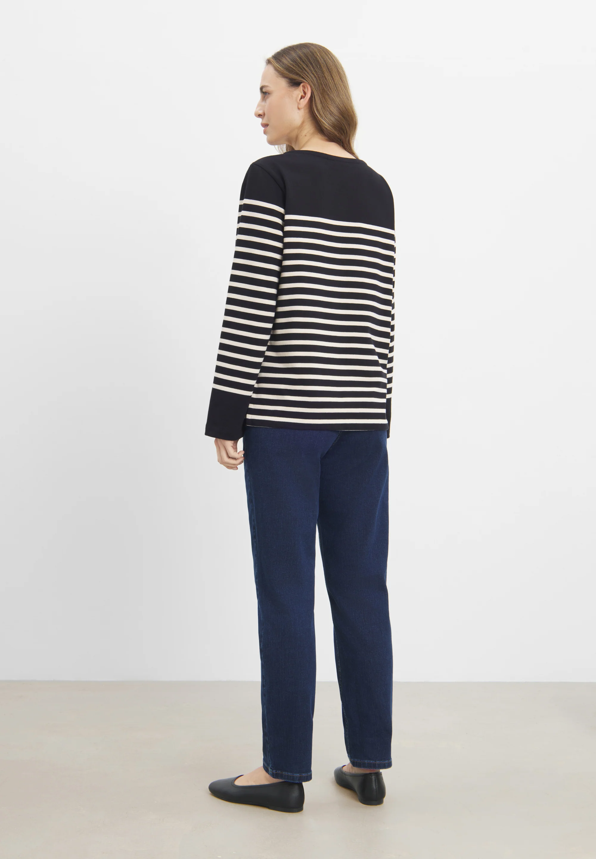 Gabrielle Breton Shirt LS - Black Birch Stripe - Image 2