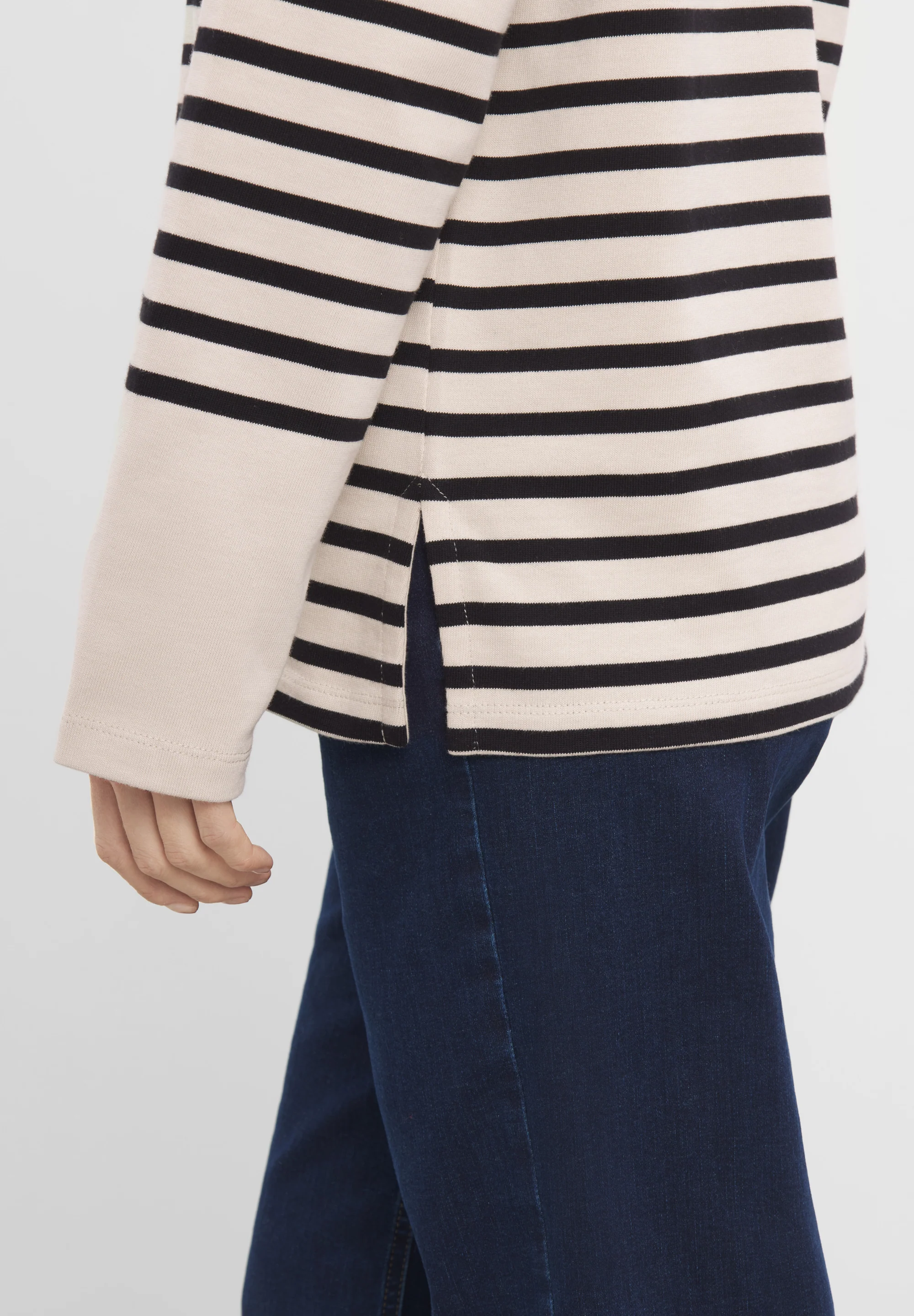 Gabrielle Breton Shirt LS - Black Birch Stripe - Image 4