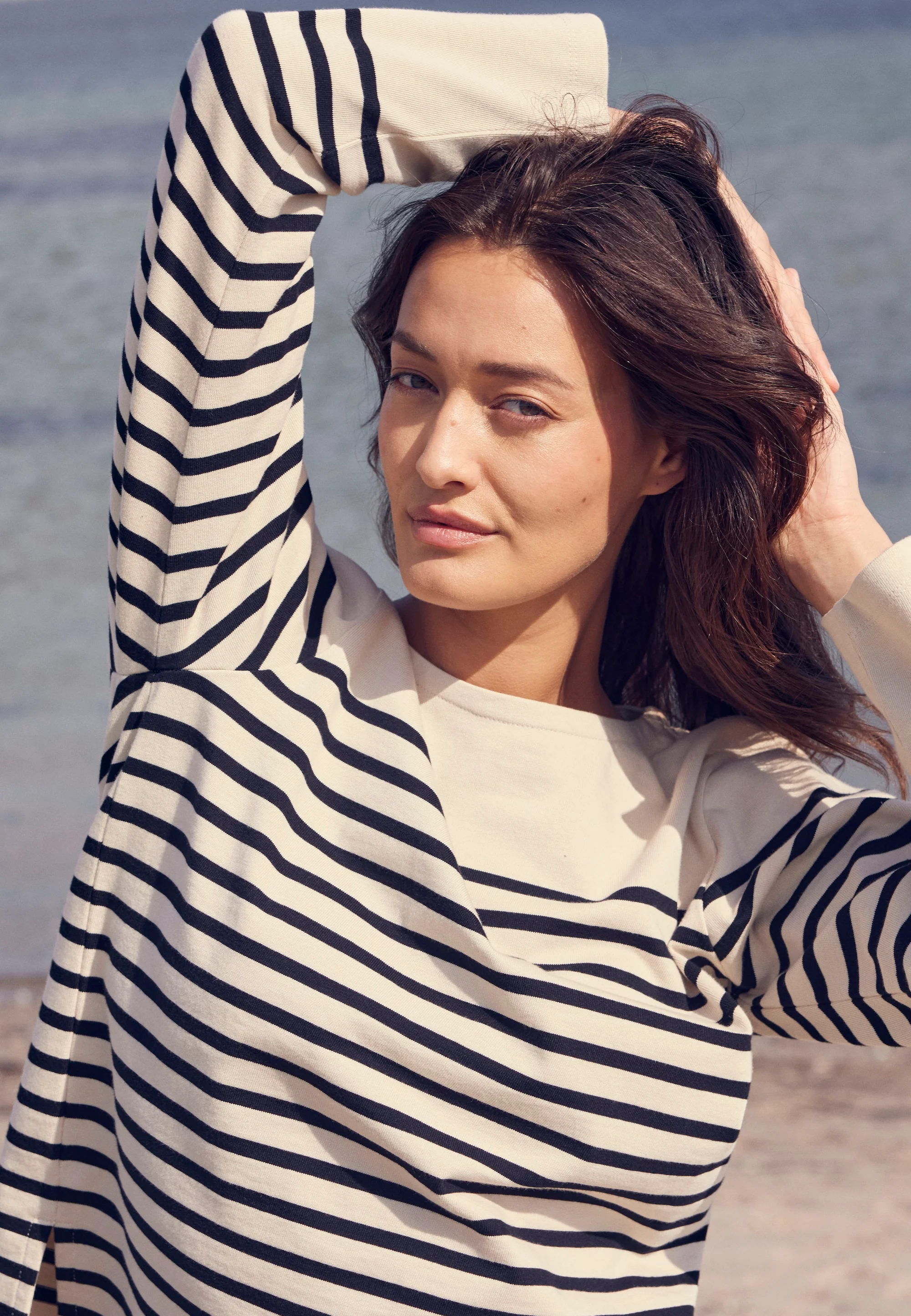 Gabrielle Breton Shirt LS - Black Birch Stripe - Image 6