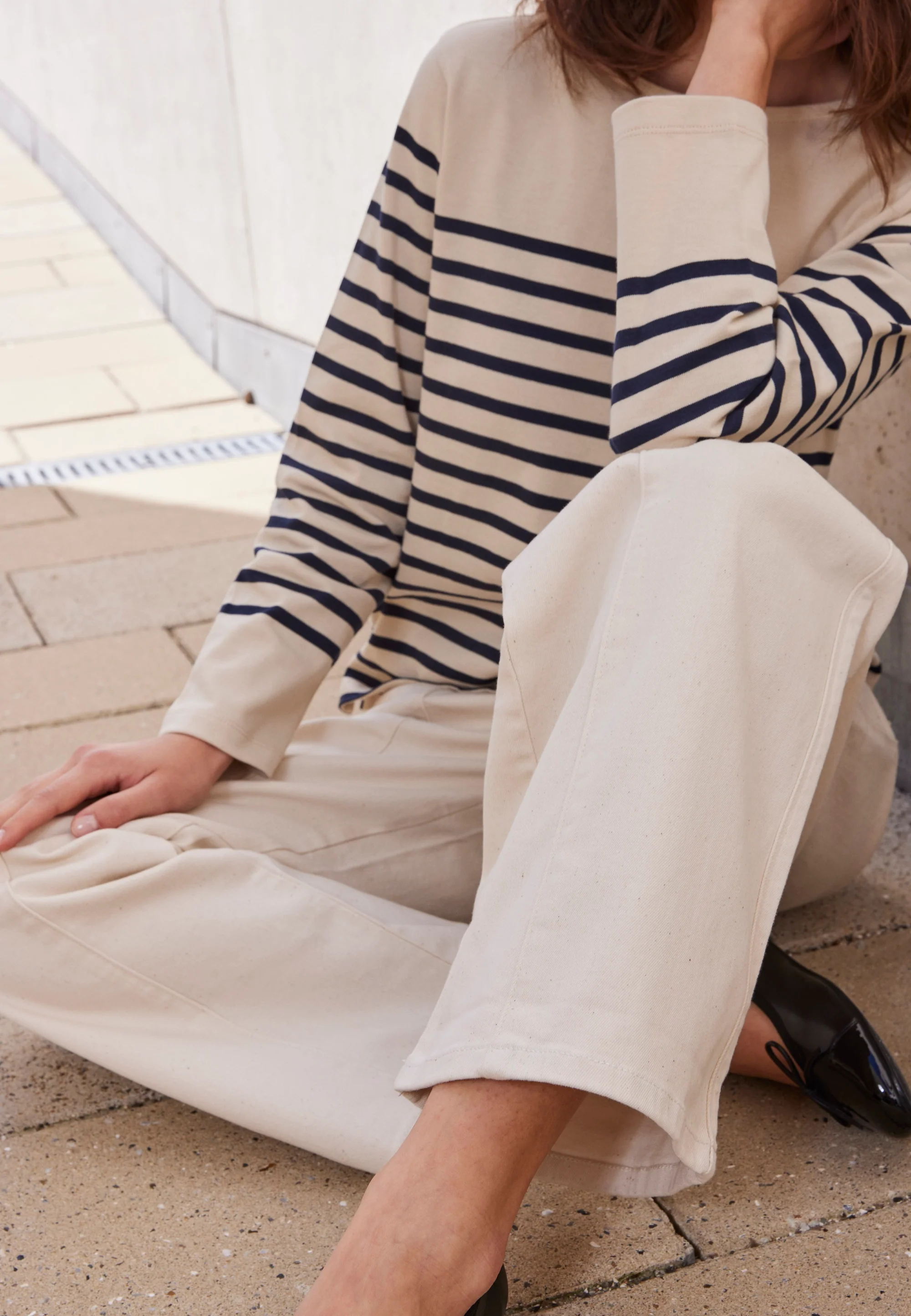 Gabrielle Breton Shirt LS - Black Birch Stripe - Image 9