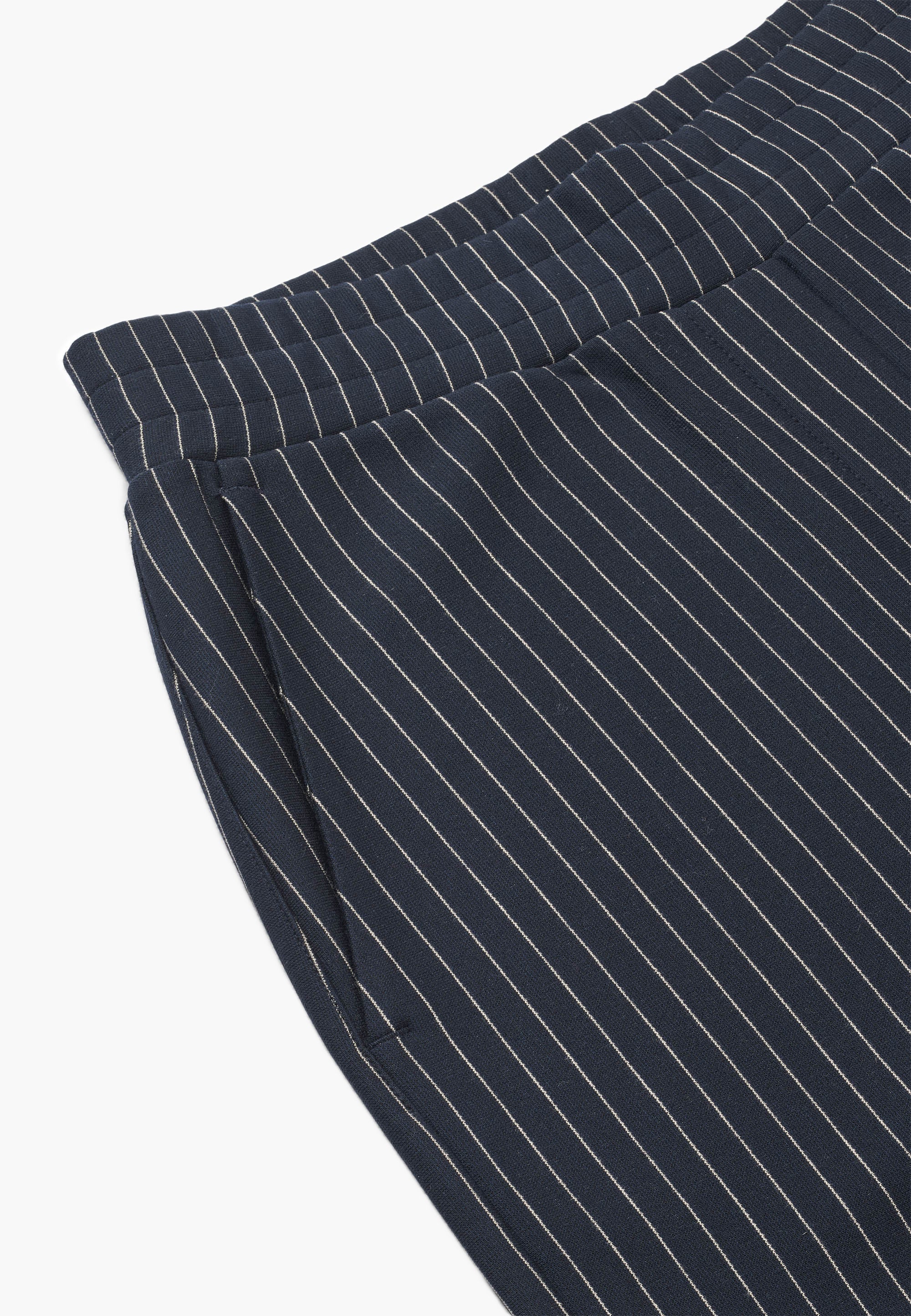 Daisy Pure Straight - Medium Length - Navy Stripe Brushed - Image 2