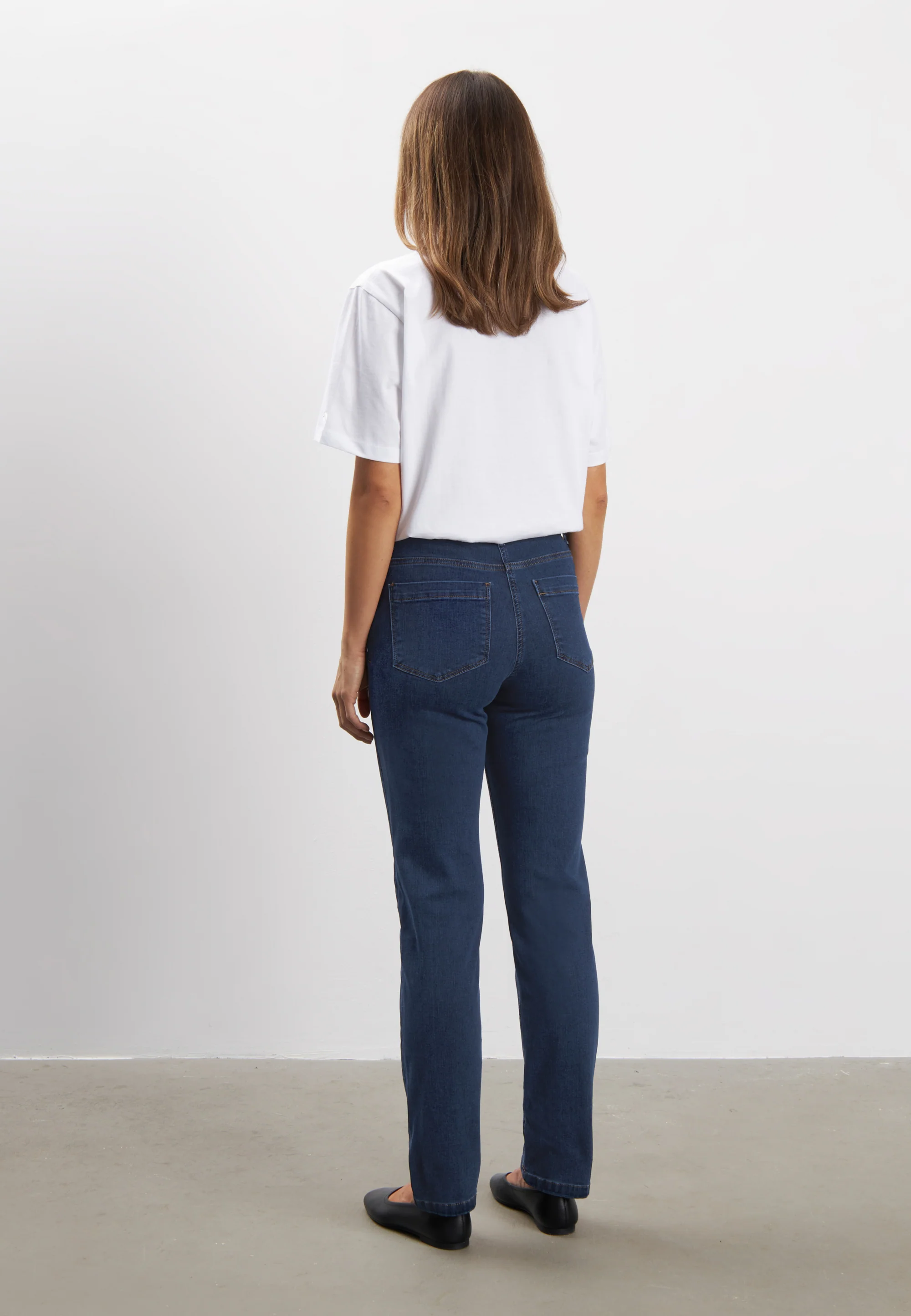 Charlotte Regular - Medium Length - Dark Blue Denim - Image 3
