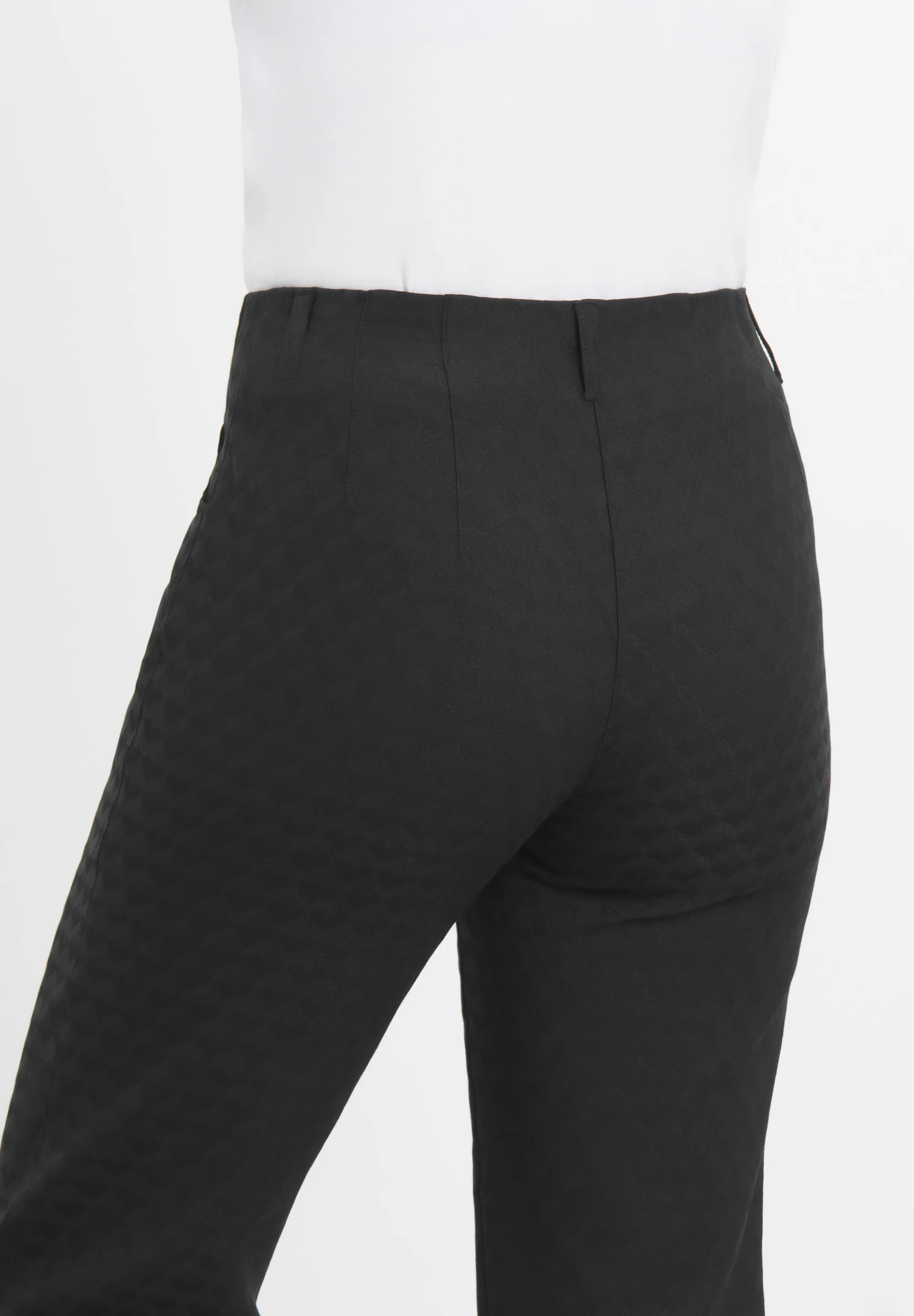 Tracy Straight - Short Length - Black Jacquard - Image 3