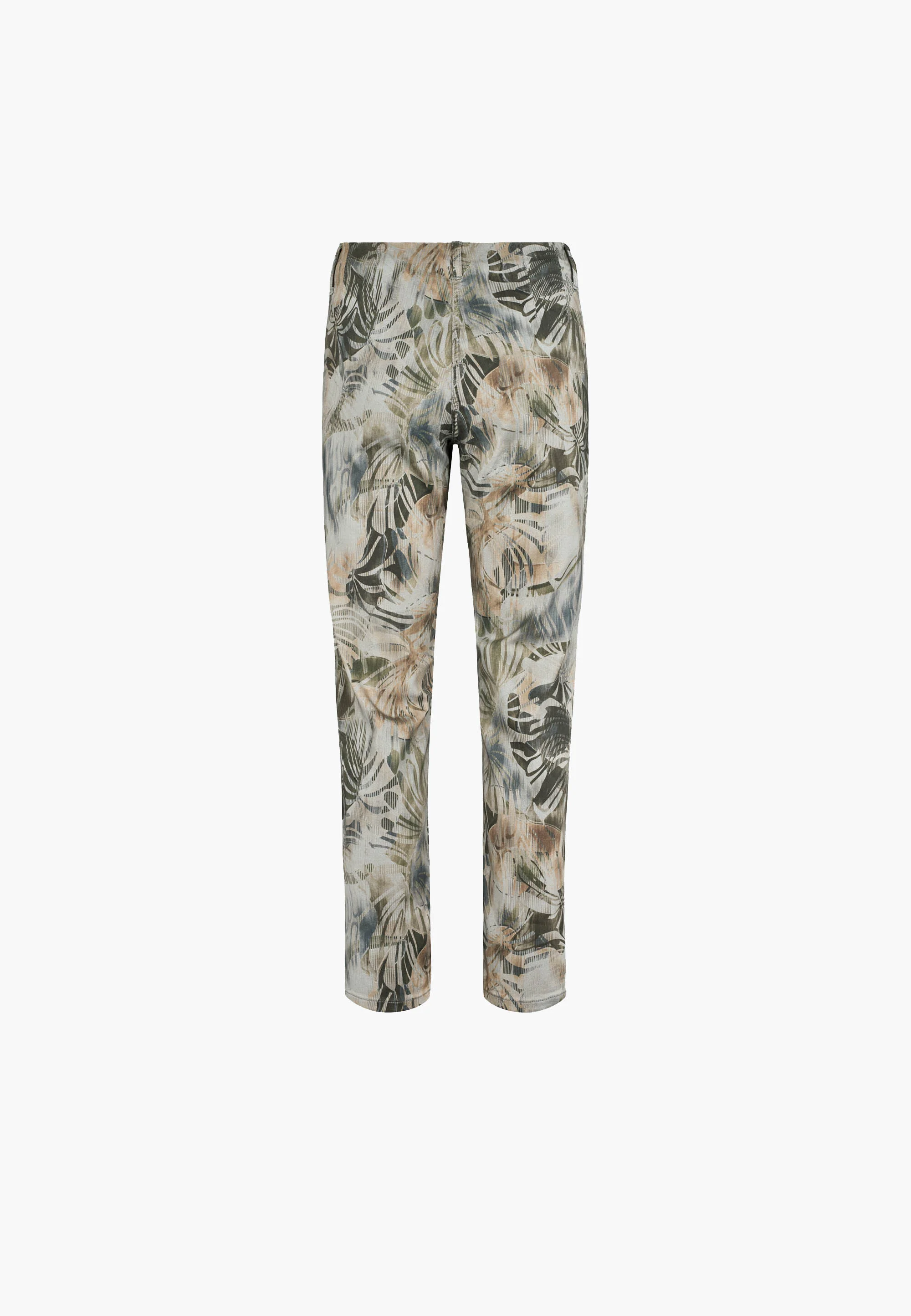 Kelly Regular - Short Length - Dark Sand Striped Print - Image 2