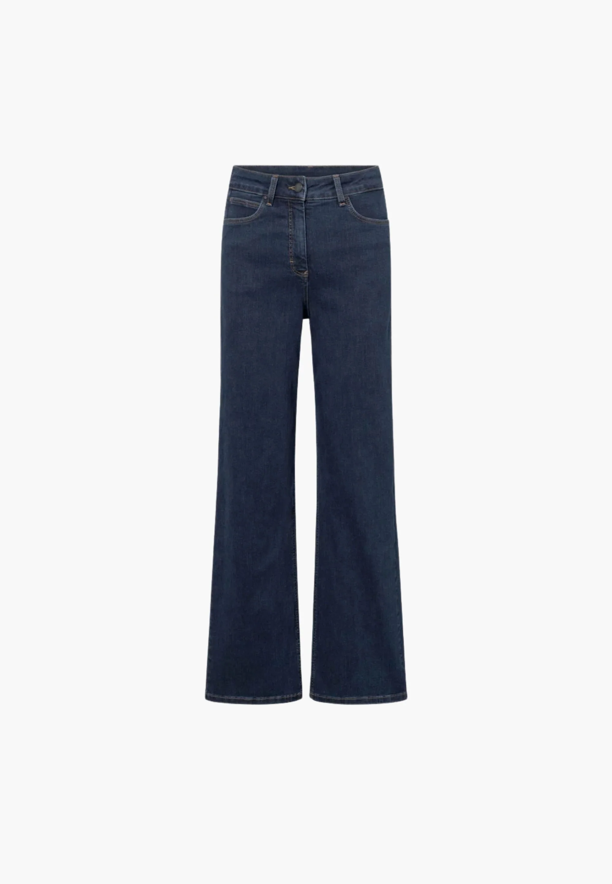 Carol Loose - Medium Length - Dark Blue Denim - Image 2