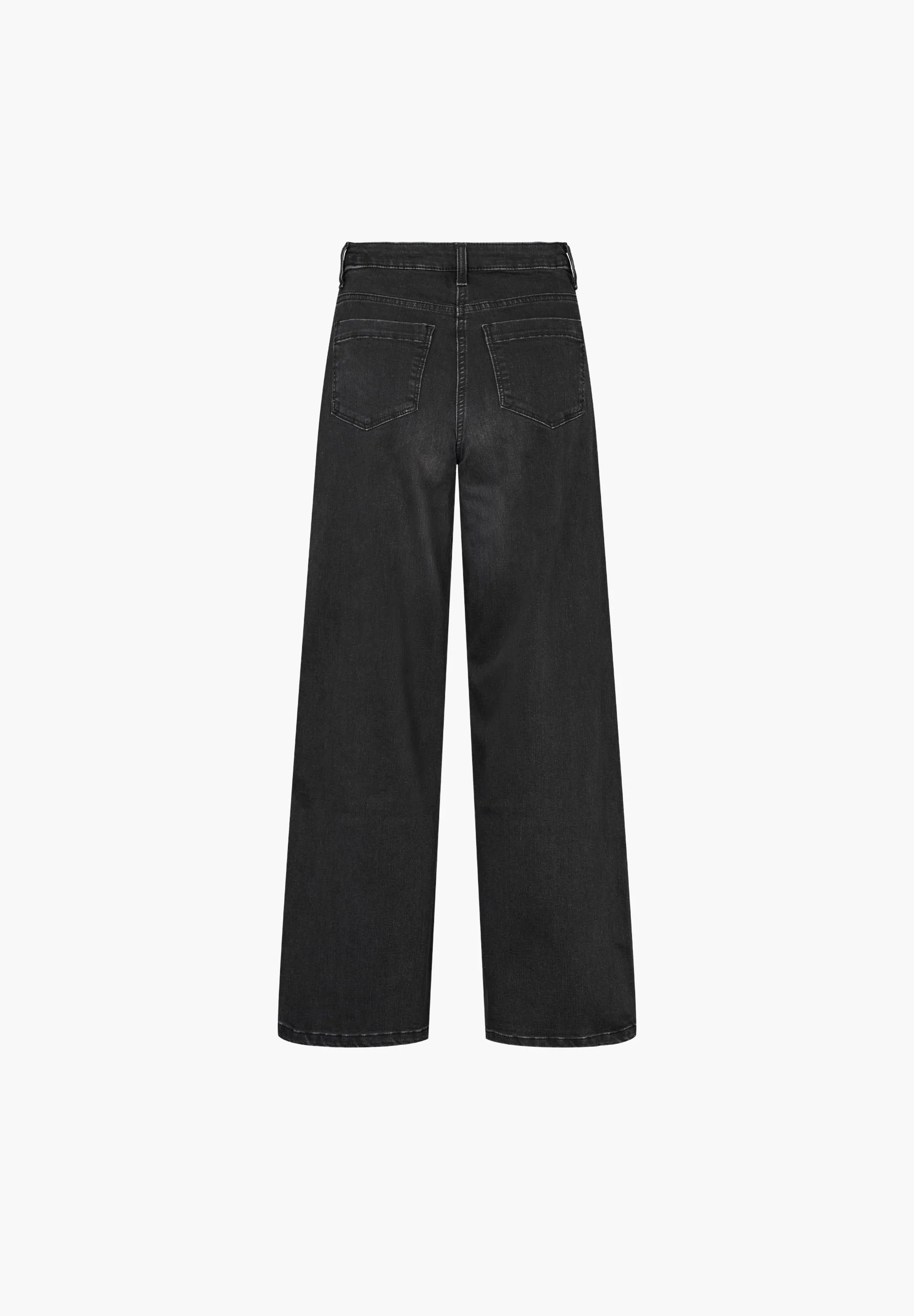 Carol Loose - Medium Length - Washed Black Denim - Image 2