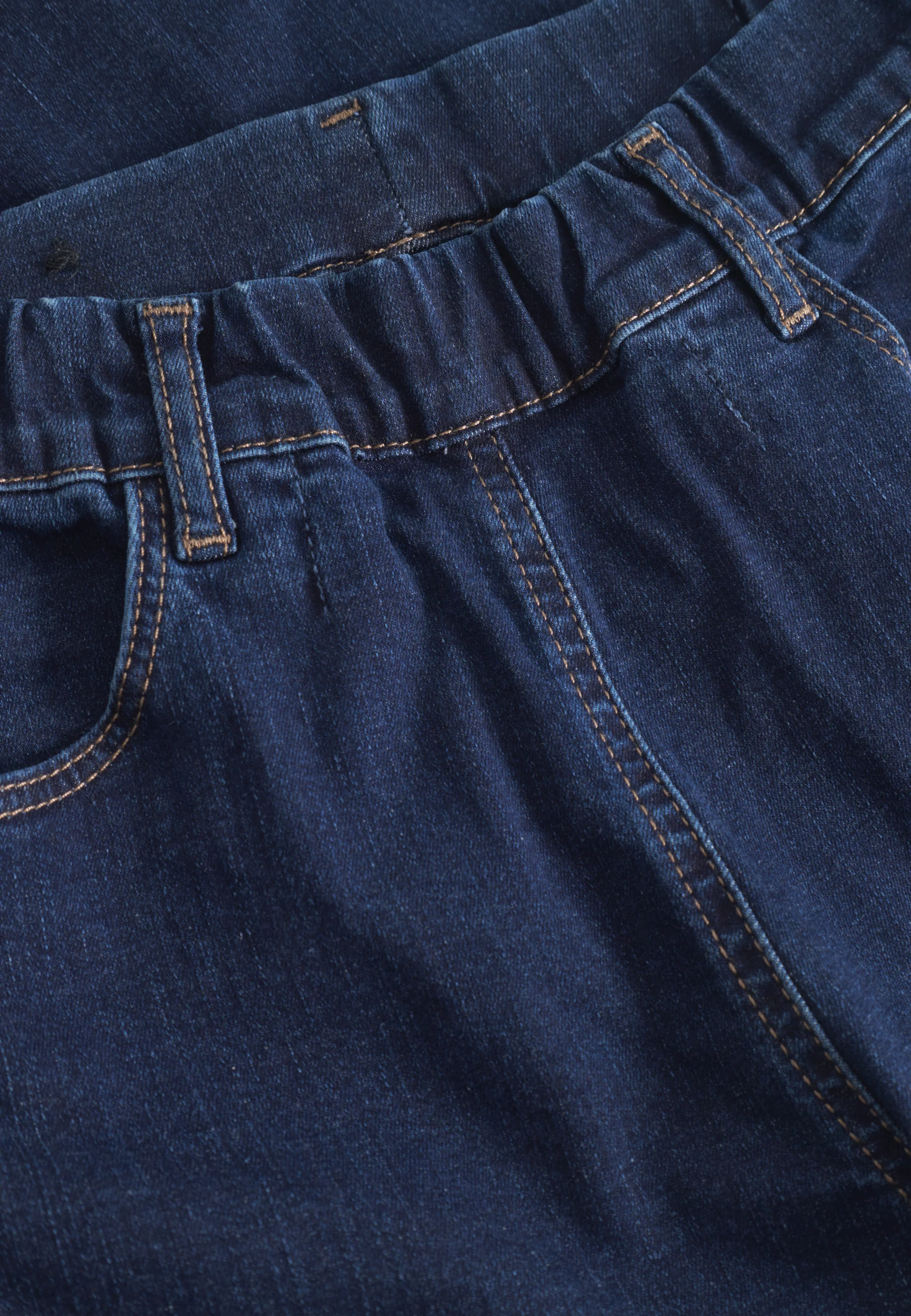 Donna Loose - Long Length - Dark Blue Denim - Image 5