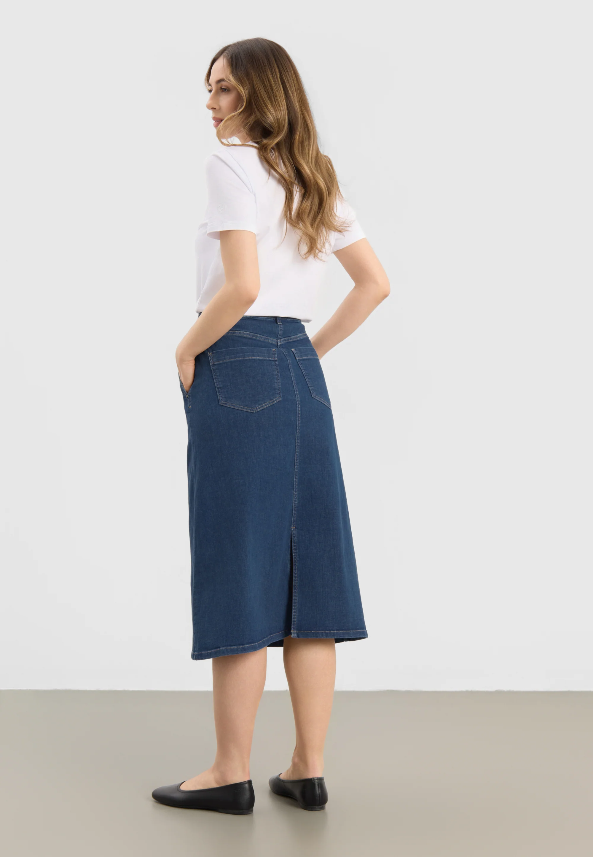 Aim skirt - 80 cm. - Blue Denim - Image 2