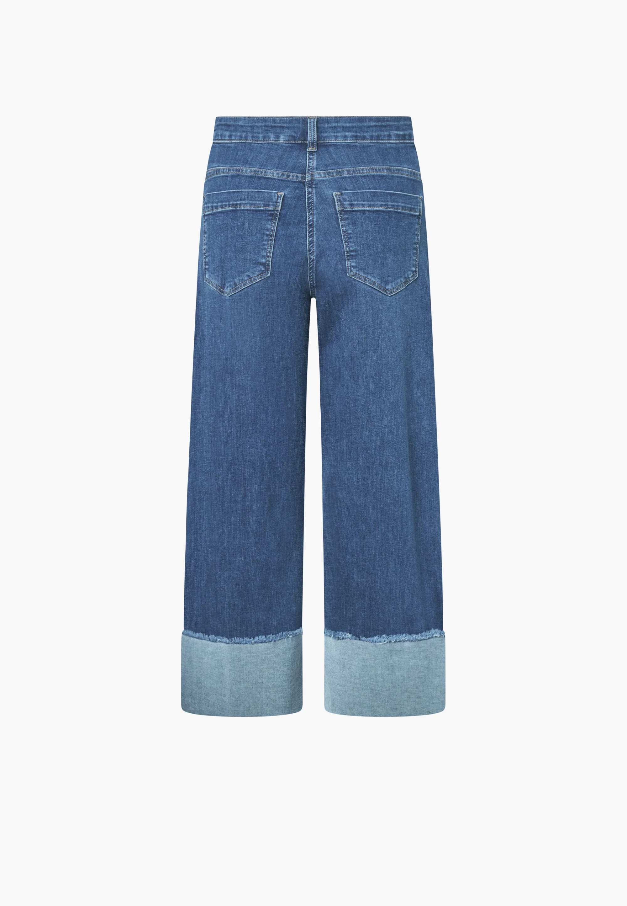 Carol Turn-up Loose - Cropped - Washed Blue Denim - Image 8