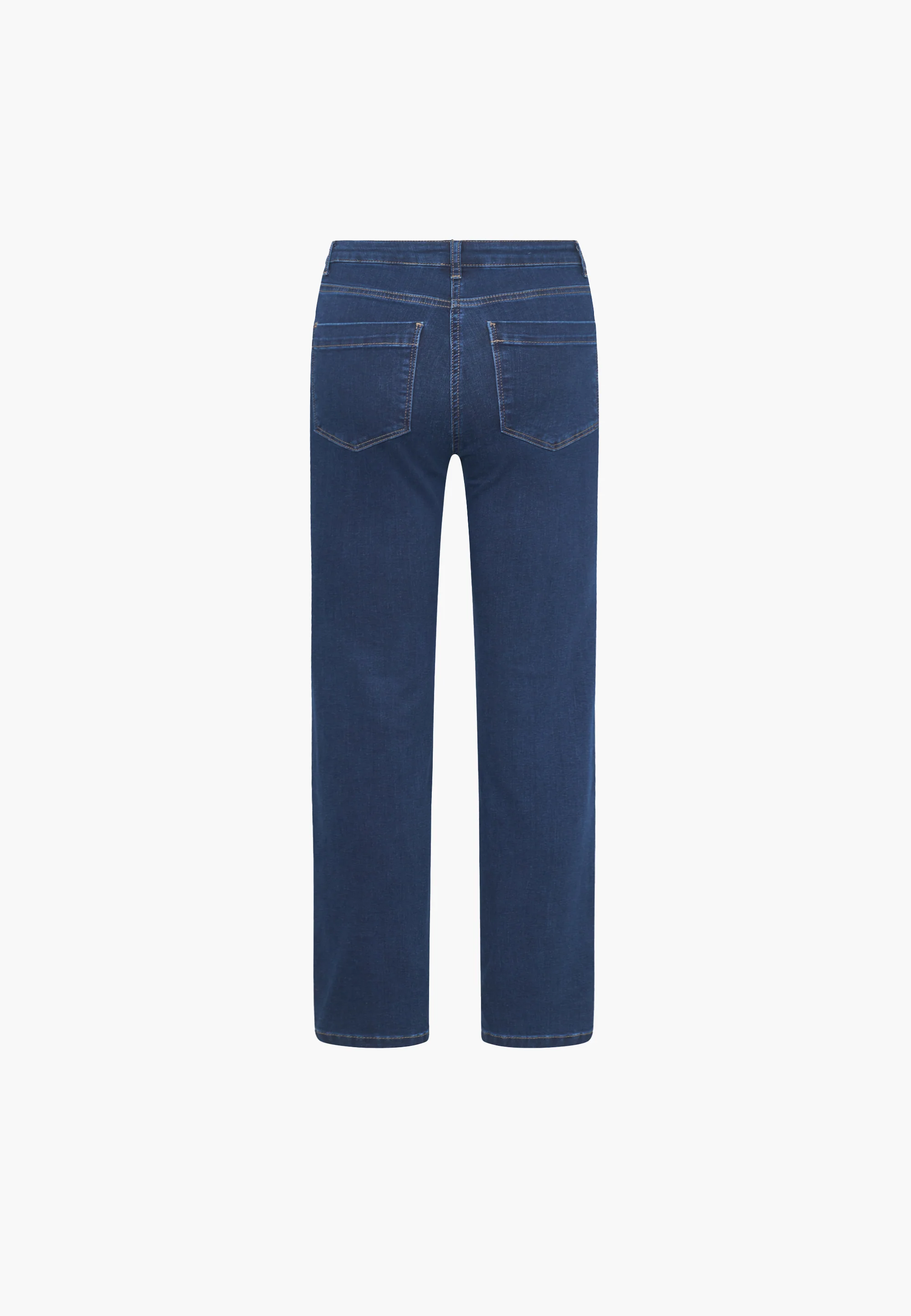 Amelia Straight - Medium Length - Dark Blue Denim - Image 5