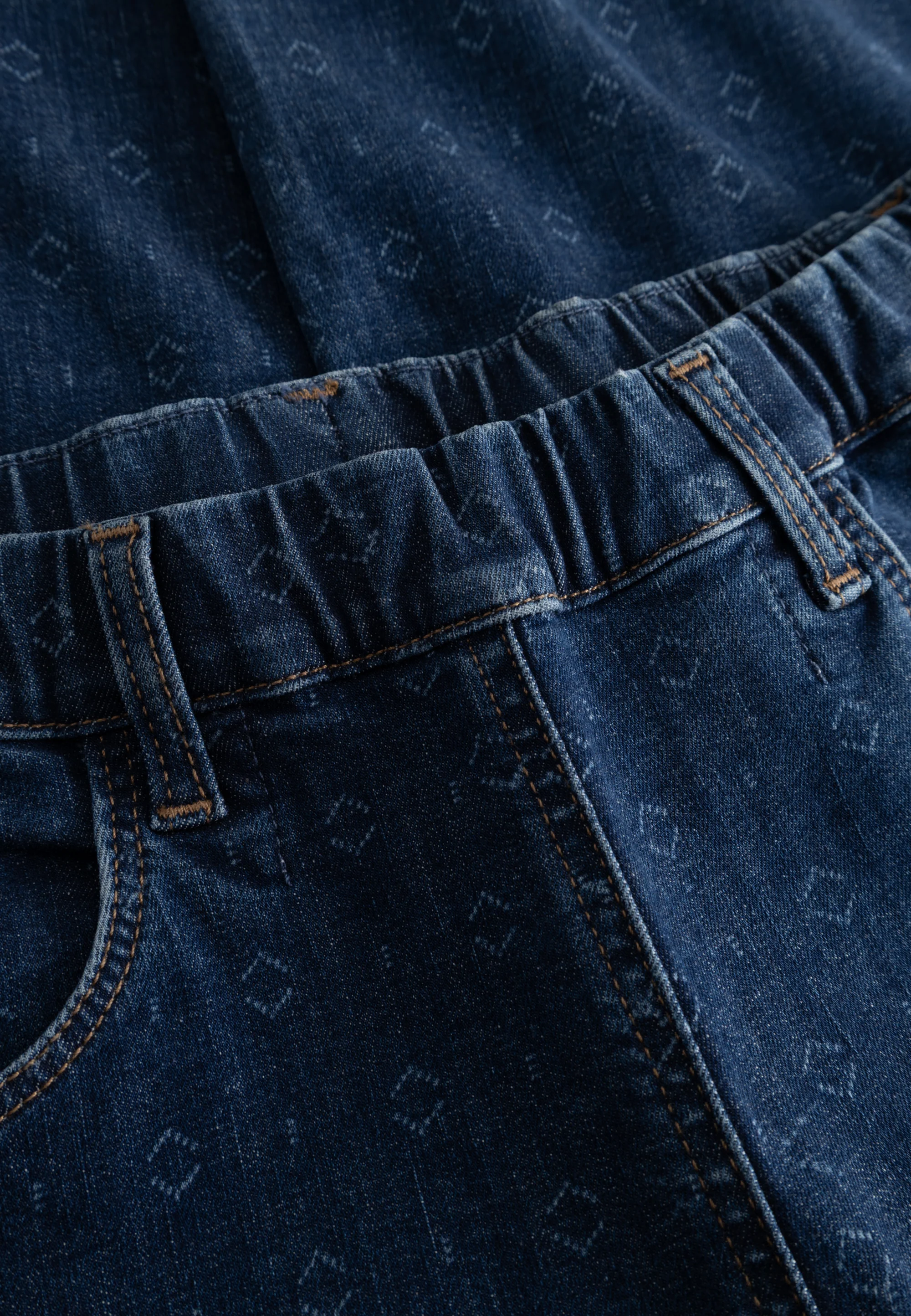 Donna Loose - Cropped - Blue sashiko - Image 5
