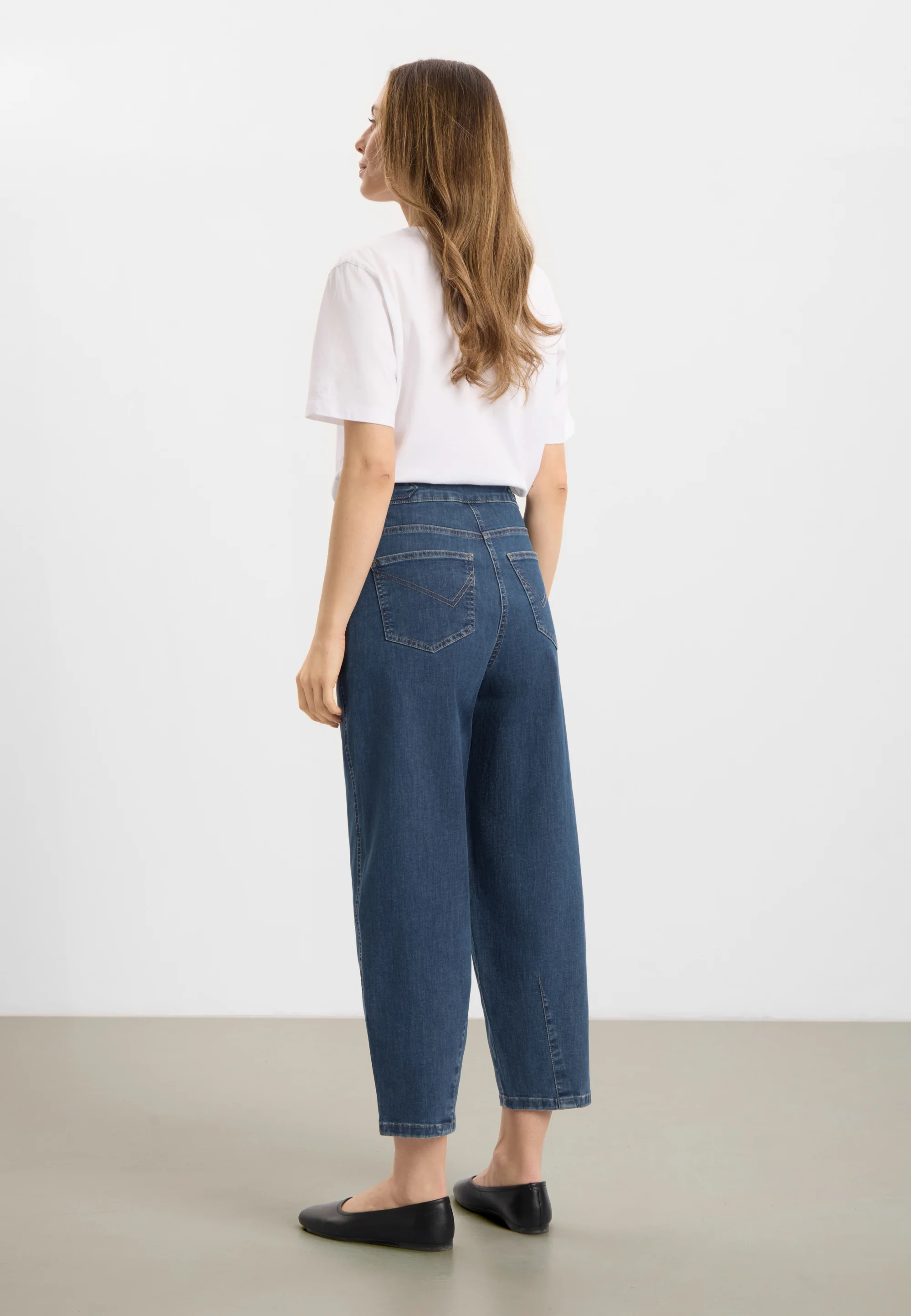 Freya Tapered Loose CL - Blue Denim - Image 2