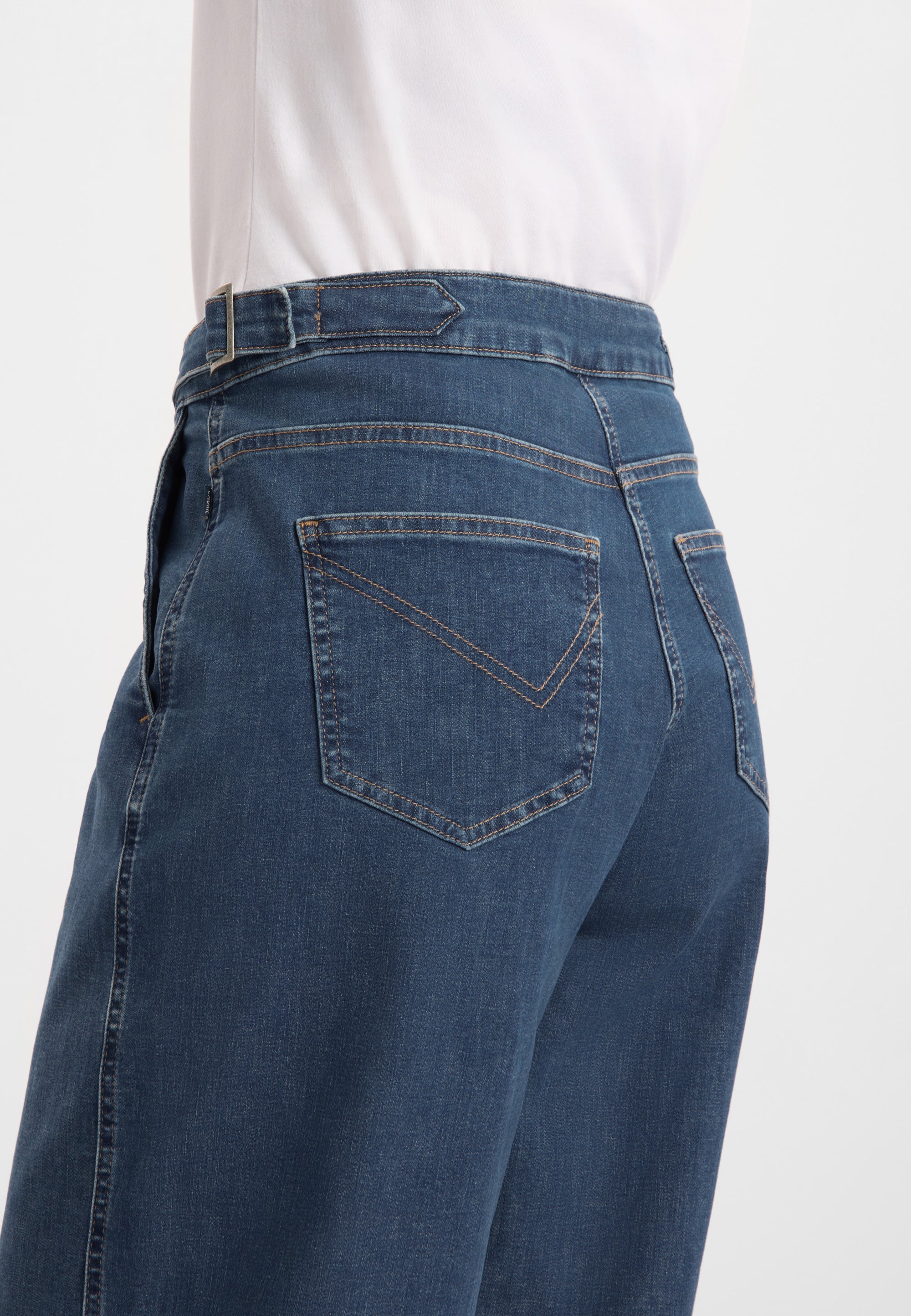 Freya Tapered Loose CL - Blue Denim - Image 3