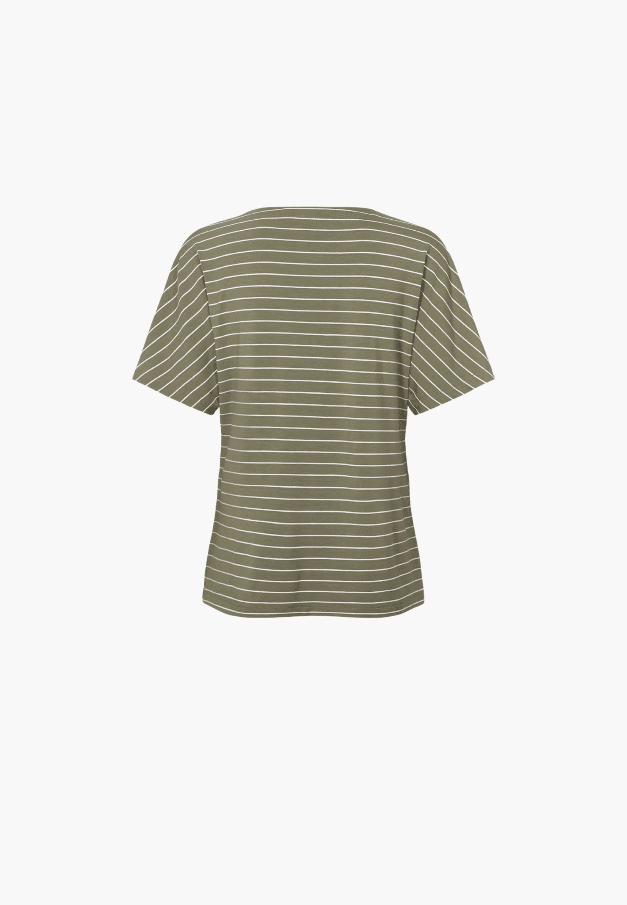Ingrid Blouse SS - Khaki stripe - Image 5