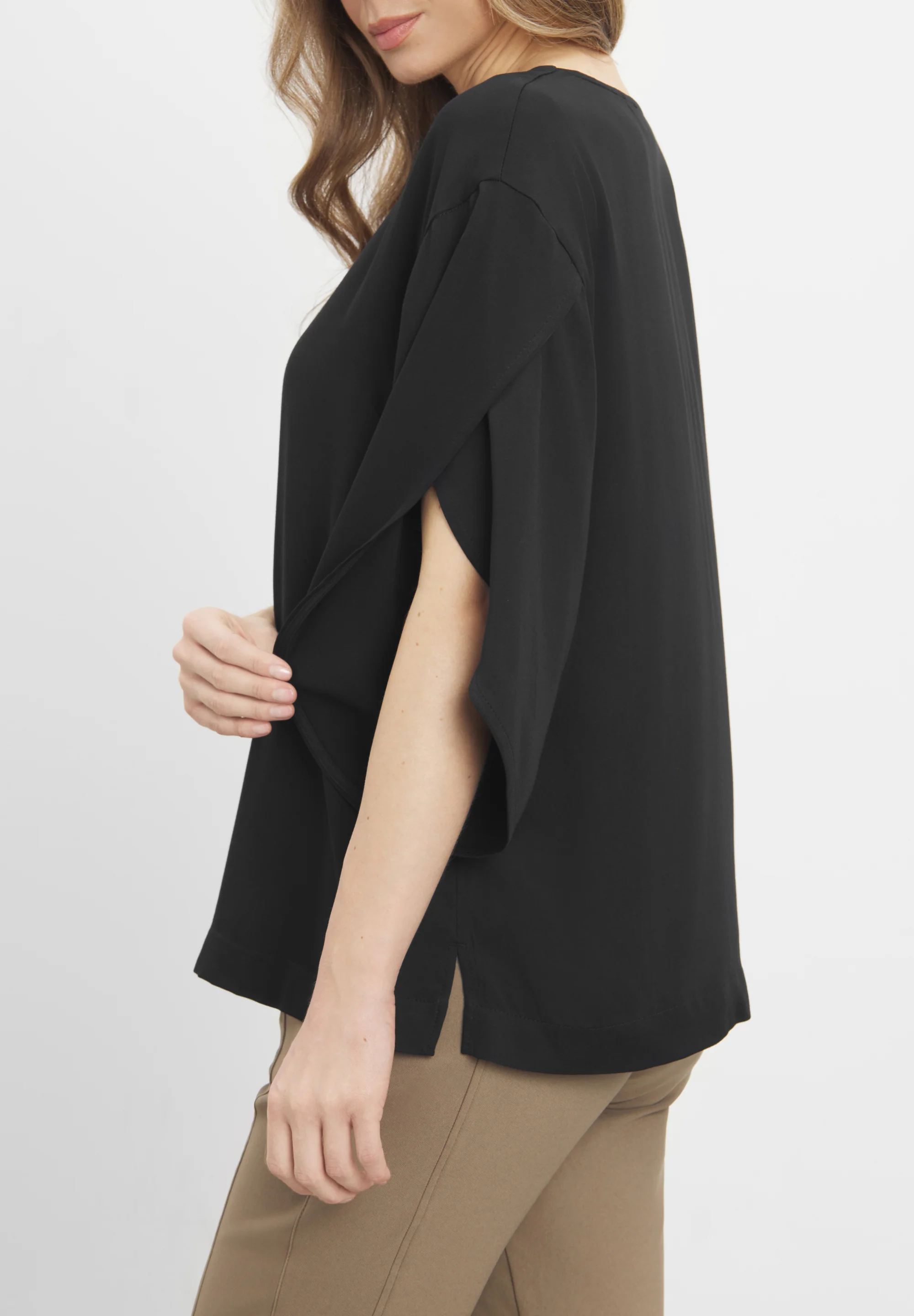 Nadine Blouse 3/4 sleeves - Black - Image 4