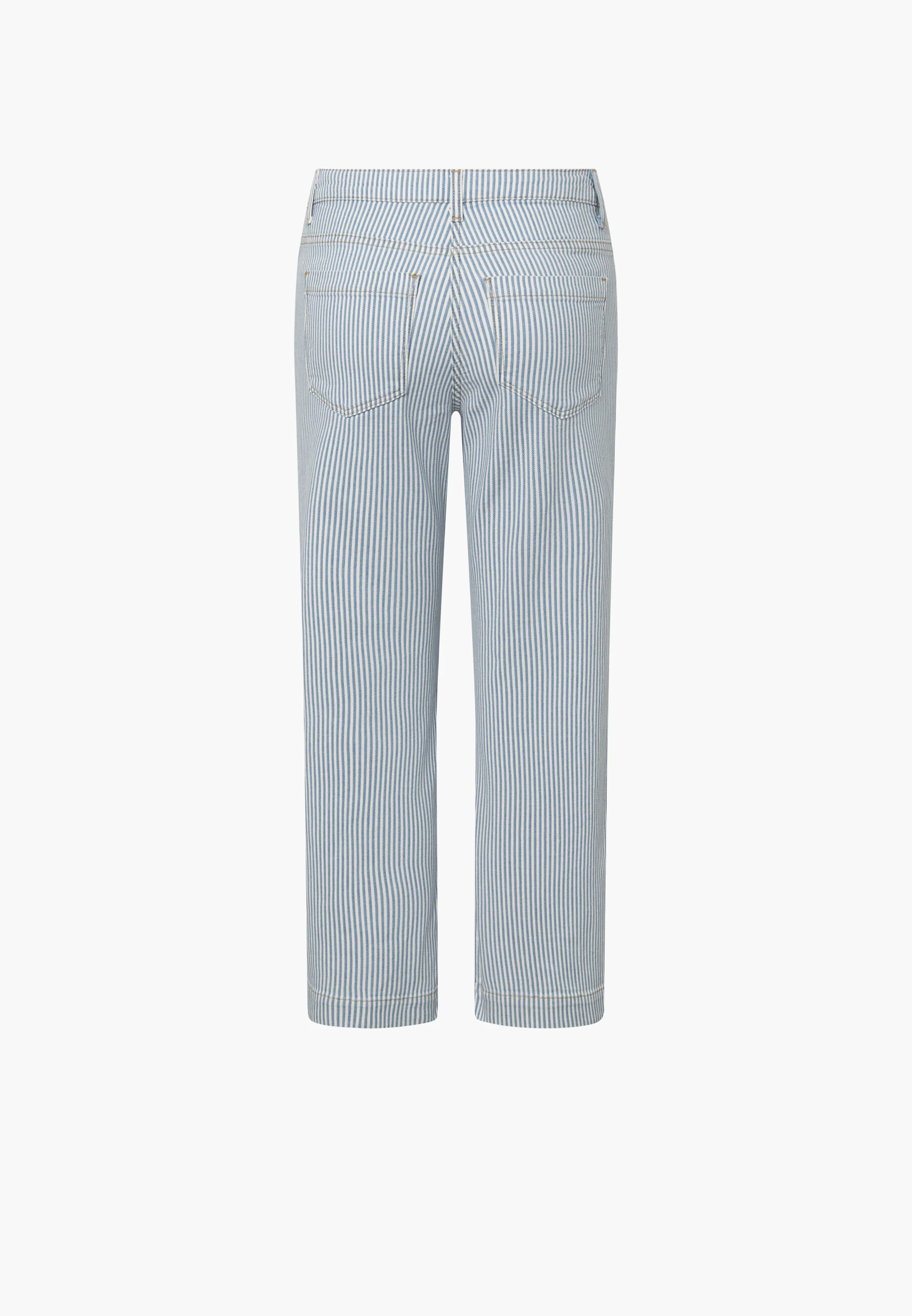 Amelia Slit Straight CL - White blue stripe - Image 5