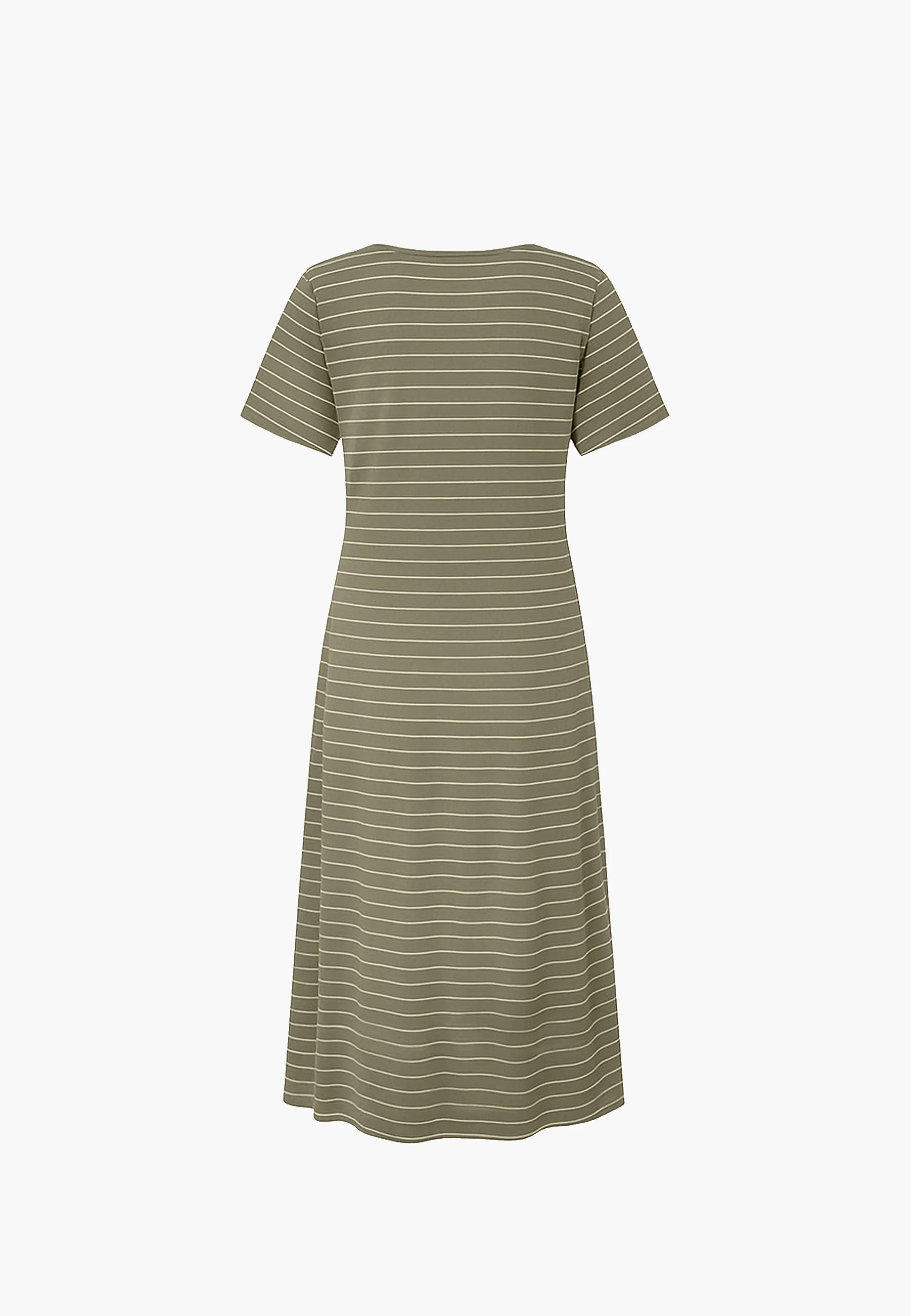Ingrid Dress SS - Khaki stripe - Image 5