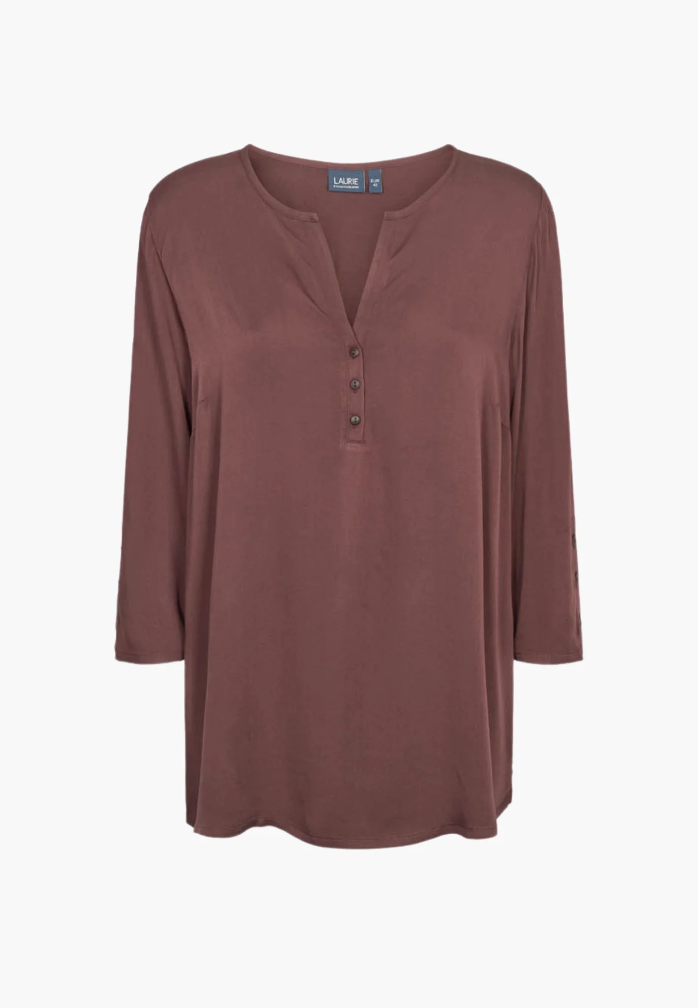 Ritz Tunic - 3/4 Sleeves - Dark Plum