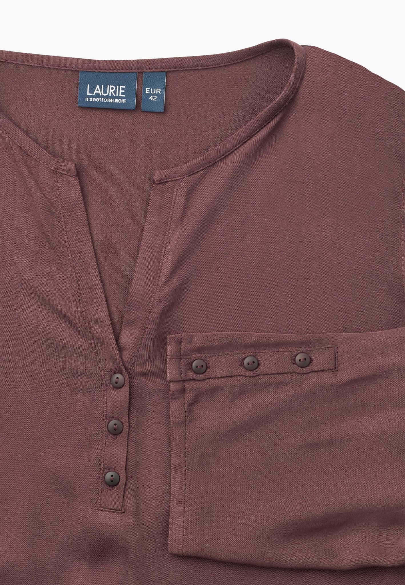 Ritz Tunic - 3/4 Sleeves - Dark Plum - Image 2