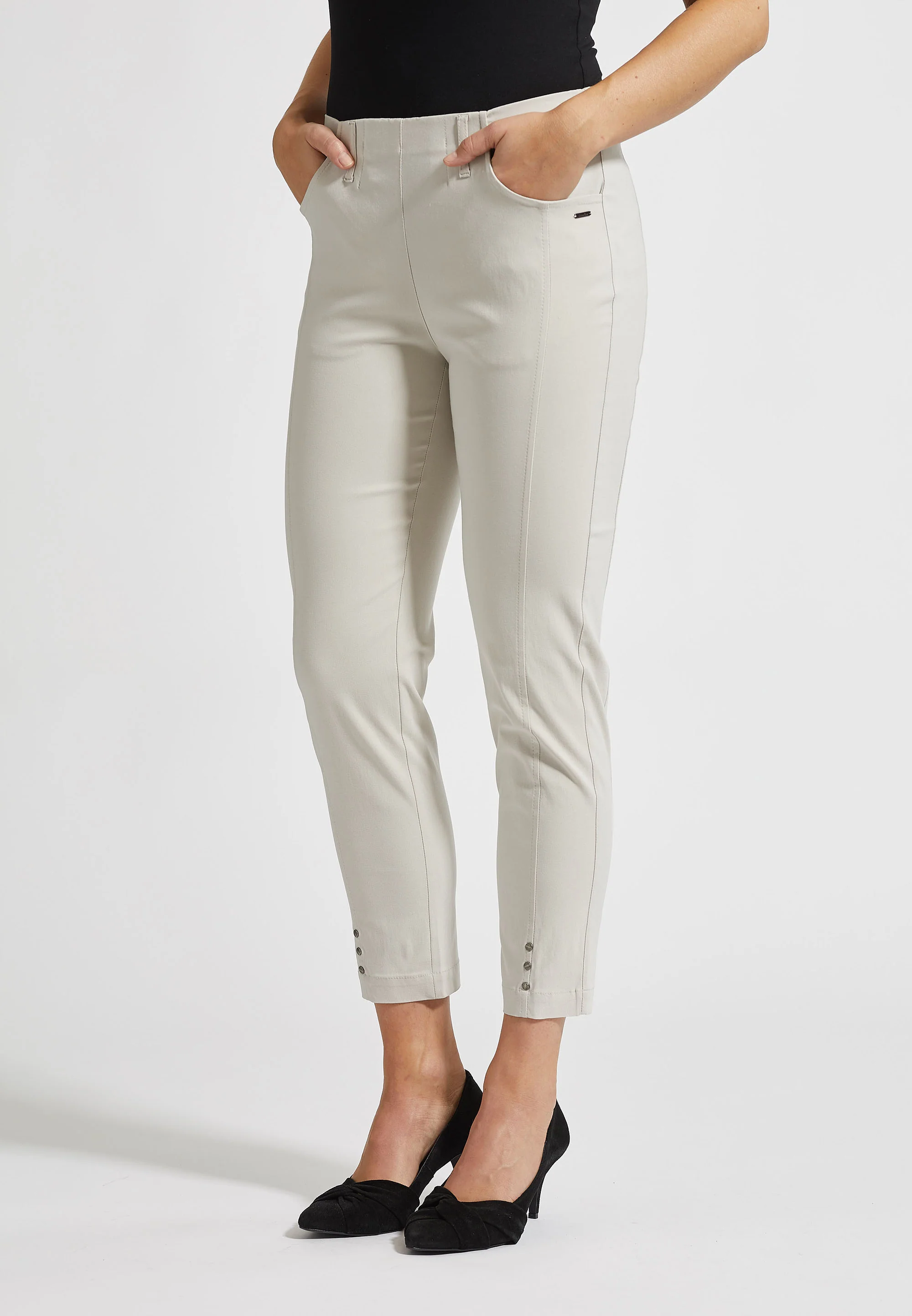 Chloe Slim - Cropped - Grey Sand - Image 4