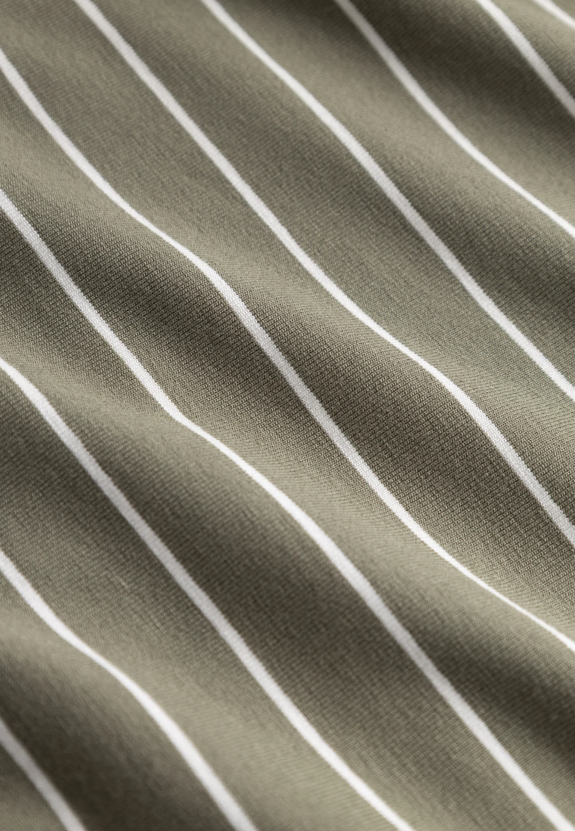 Donna Loose Jersey - Cropped - Khaki stripe - Image 6