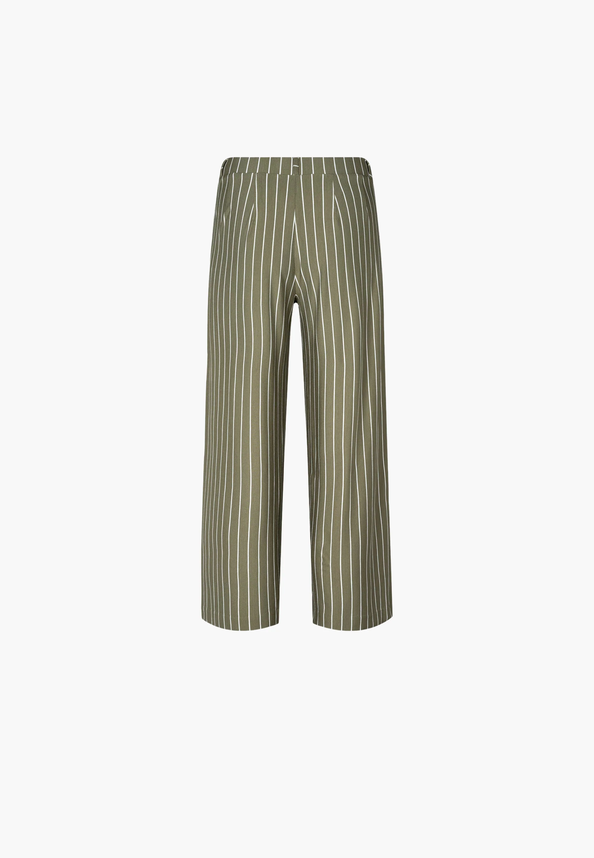 Donna Loose Jersey - Cropped - Khaki stripe - Image 8