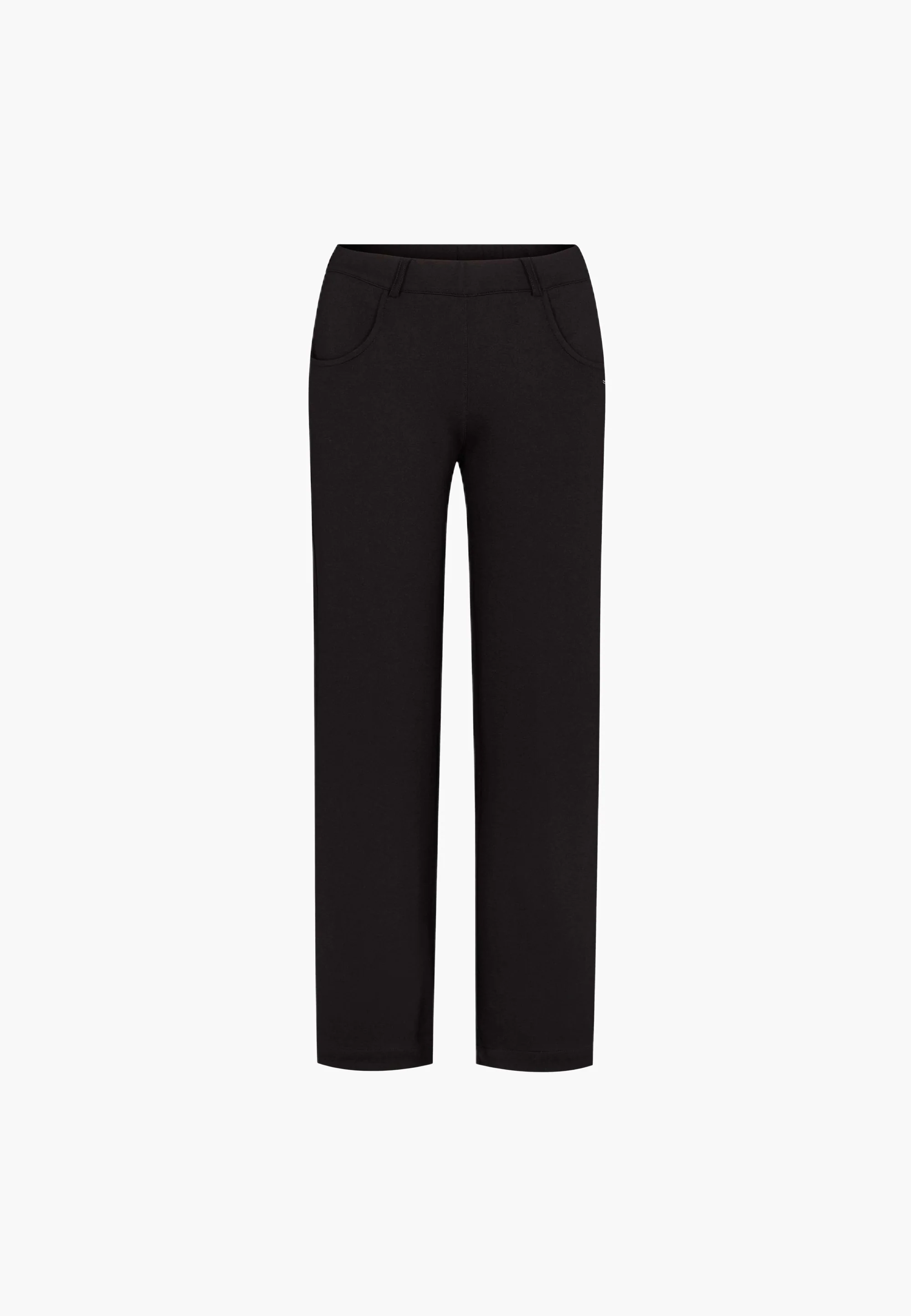 Donna Loose Jersey - Medium Length - Black brushed