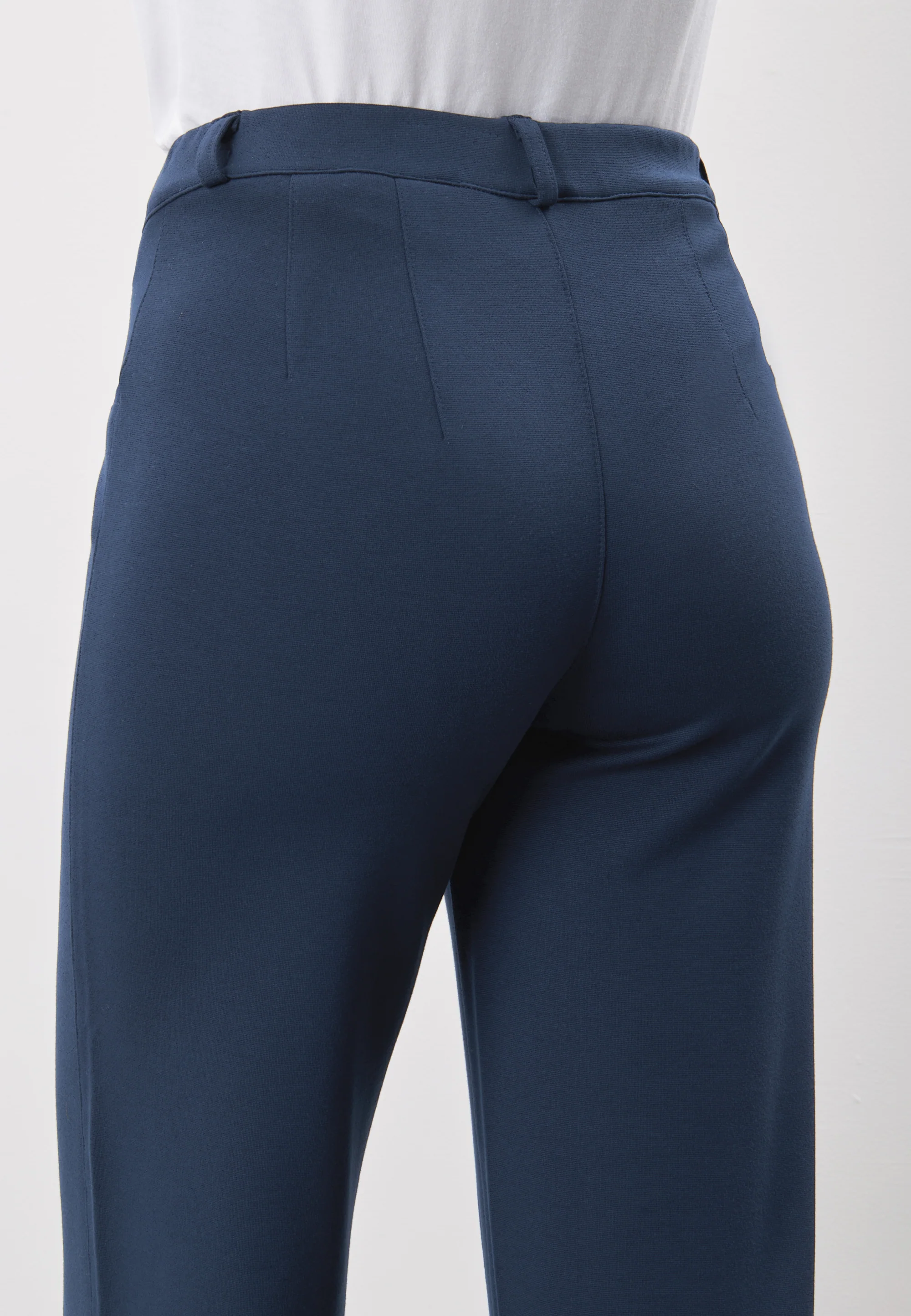 Donna Loose Jersey - Medium Length - Navy brushed - Image 4